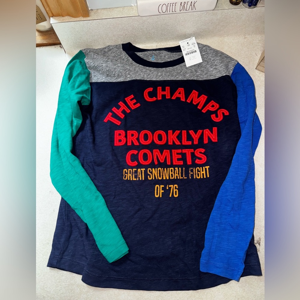 Jcrew crewcuts size m (8/9) and xl (12-14) ntw the champs - yes